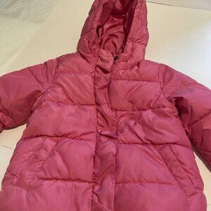 Baby Gap Little Girl WInter Coat-Thick, Pink Size Zipper/Snaps